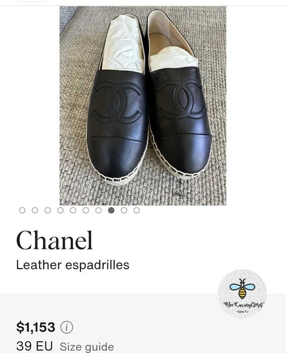 Espadrile originale Chanel, 38