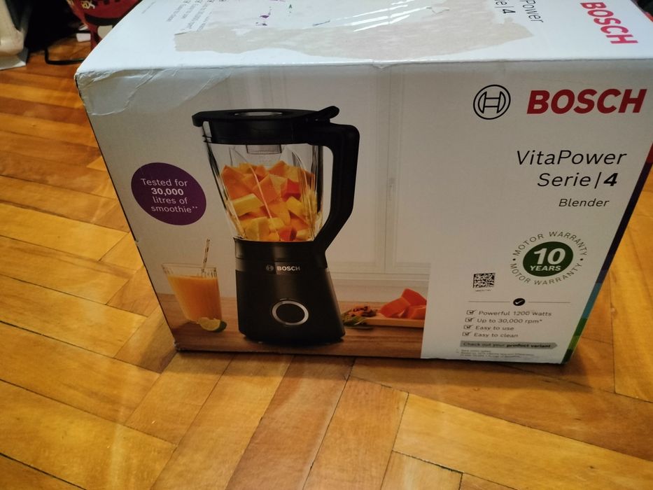 Блендер Bosch Vita Power Serie 4 MMB6174S, 1200 W, 1.5 л, 3 автоматичн