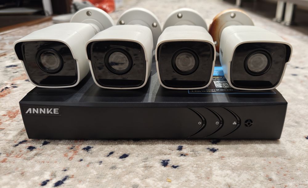 Sistem Complet Supraveghere Video ANNKE 5MP (4 Camere + DVR + HDD 1TB)