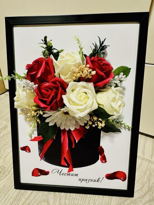 Картина със сапунени рози