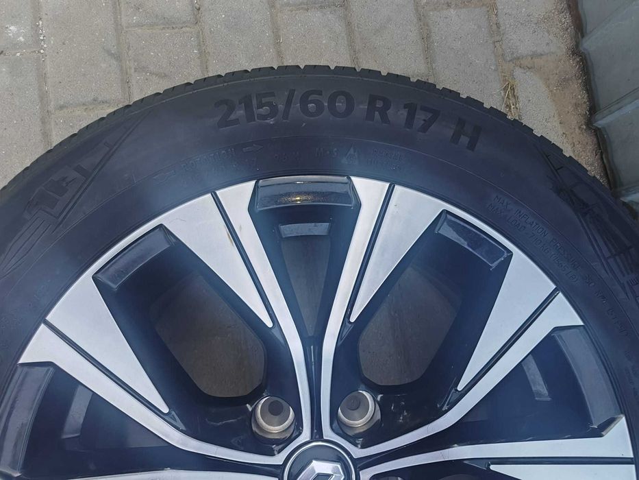 Jante  (Roti )cu anvelope  Renault Captur,Kadjar  ,  215/60R17 Continetal AllseasonContact