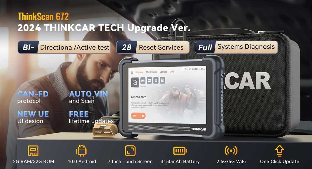 Автомобилна диагностика THINKSCAN PLUS S7 за VW BMW Audi Mercedes