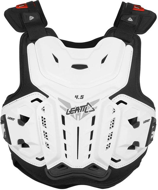 Leatt нагръдник 4.5 Бял и Черен протектор мотокрс ендуро нов Мото Мото