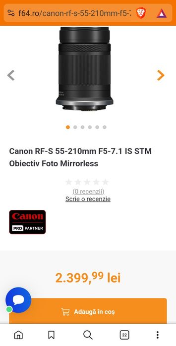 Obiectiv Canon RF 55-210mm