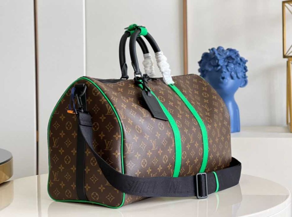 Geanta de voiaj Louis Vuitton, Keepall 50 cm, green