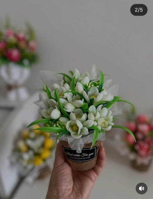 Букеты цветов из мыла!