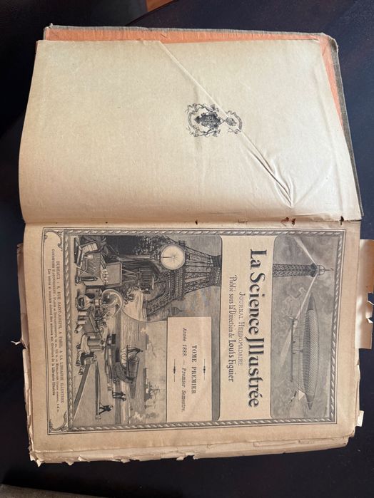 Lot 4 Cărți Vechi Antice (Sec. XIX) – Știință & Geografie (La Science Illustrée 1888-1891 + Malte-Brun)