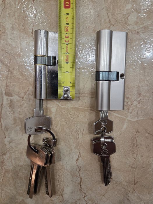Cilindru siguranta Yale, alama, 5 chei cu amprenta, 70mm, 30 x 40 mm, 80mm 35 x 45 mm