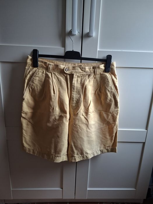 Pantaloni scurți cu adaos de in 50/52