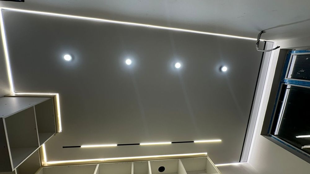 Натяжные потолки по 1500м²