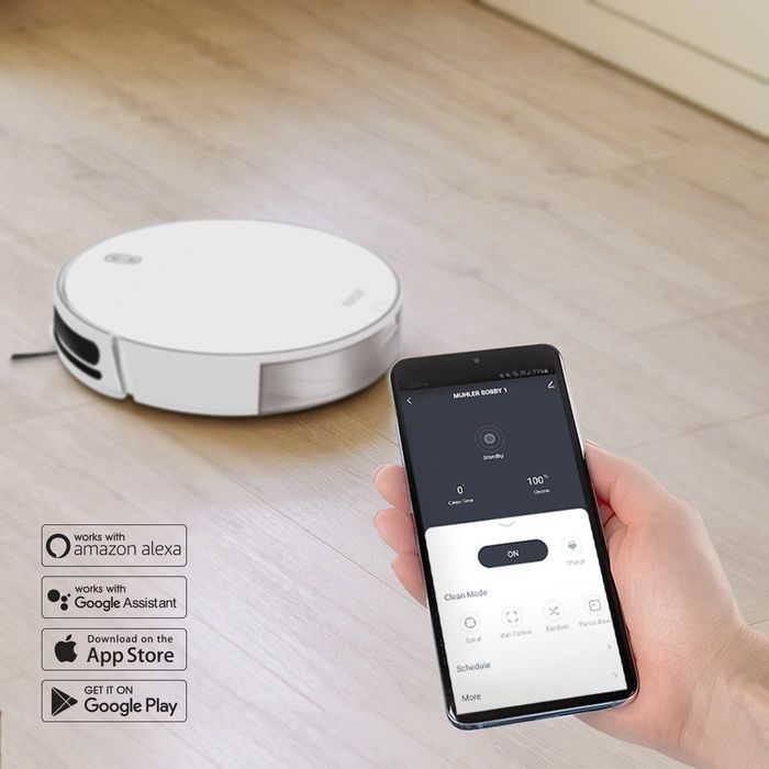 Нова прахосмукачка робот за сухо и мокро  Muhler Bobby 1