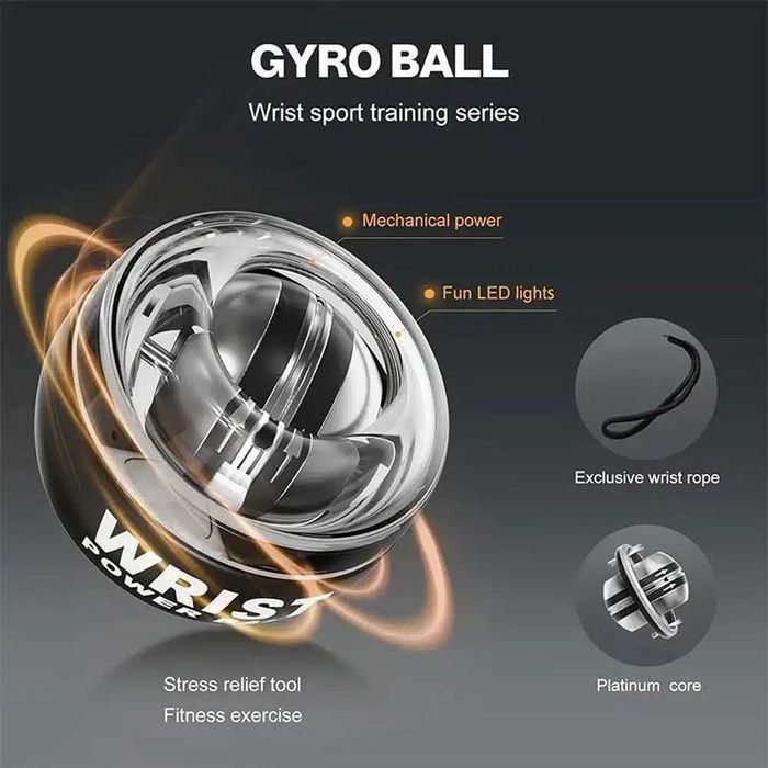 GYRO BALL – СИЛА В РЪКАТА! ТРЕНАЖОР ЗА КИТКИ И ПРЕДМИШНИЦА – НОВ