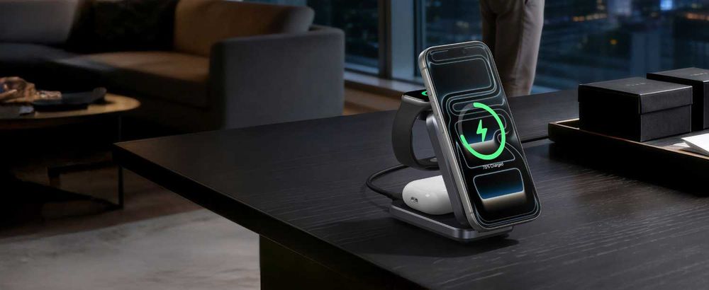 Беспроводной зарядка Anker ( 3in1 MagGo, Aircool, Foldable)