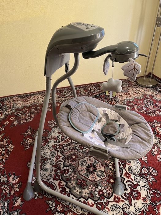 Leagăn electric bebeluși Baby Swing Angel (0-12 kg) – Pliabil, cu muzică și lumini