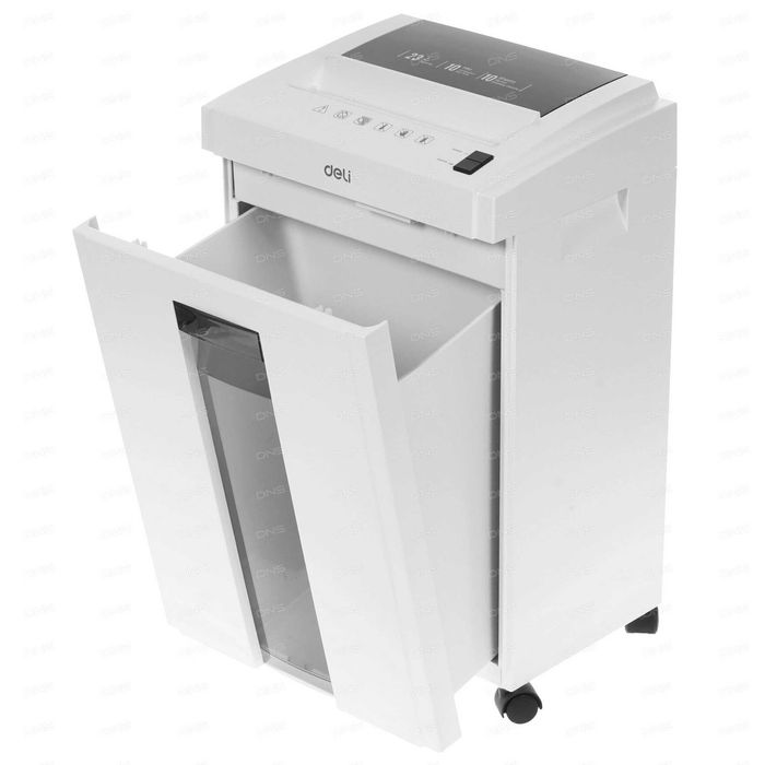 Уничтожитель бумаг Deli 9952, P-4, 4х25 мм, 10 лист. одновременно, 23л