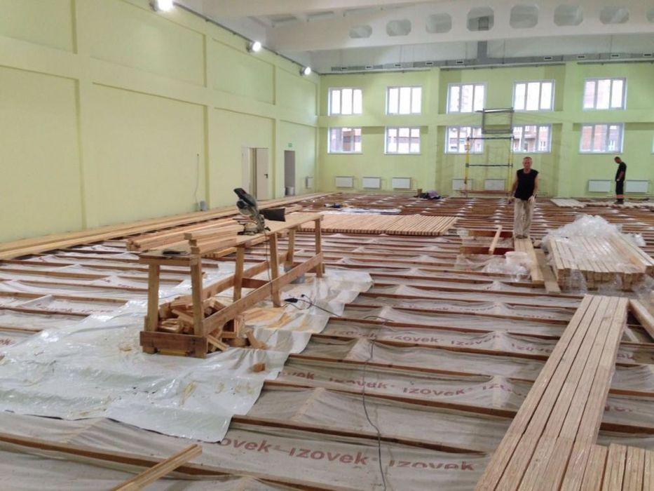 Шлифовка деревянный пол поркет