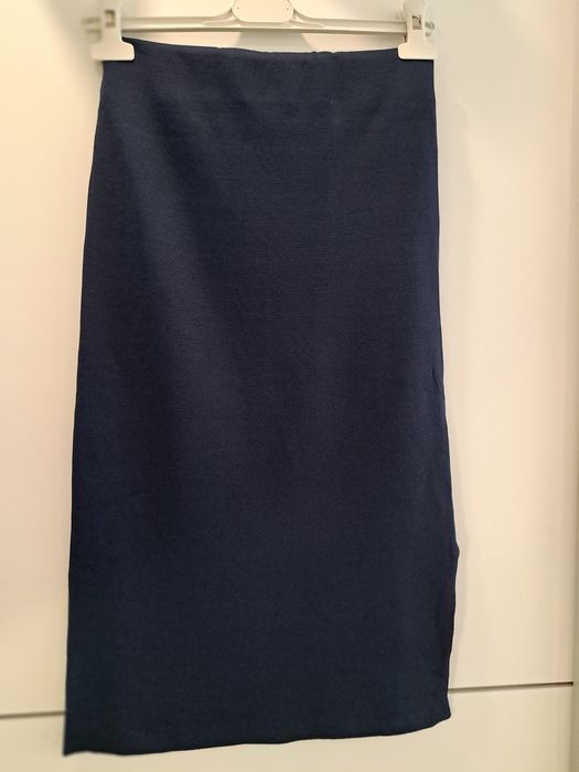 Ganni пола плетиво в тъмносин цвят р-р С