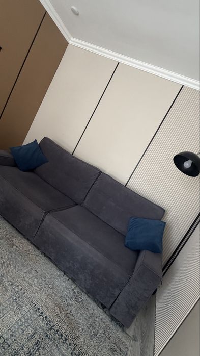 Диван раскладной серый