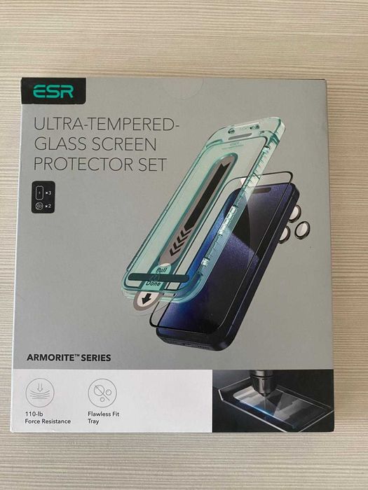 Vând set protecții ecran ESR iphone15 pro max
