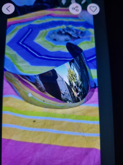 Vizor cască moto tip oglindă