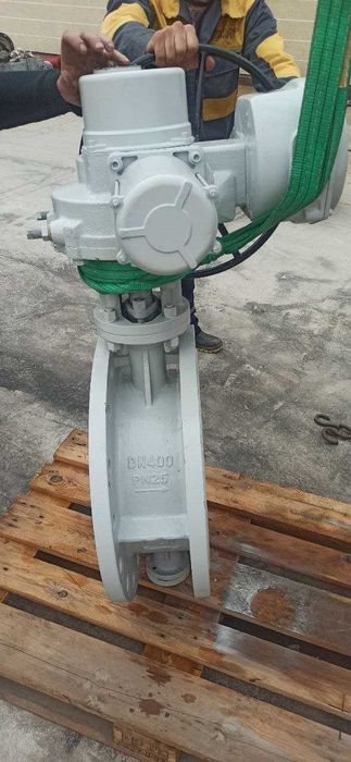 Дисковой затвор с электроприводом ду400