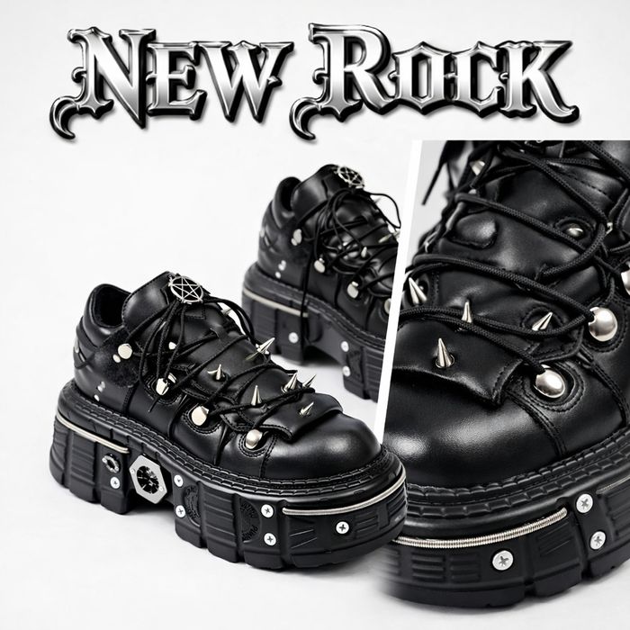 Платформенные кроссовки New Rock (готический стиль)