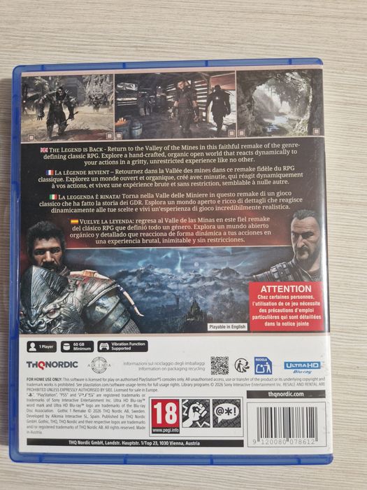 Gothic Remake Playstation 5