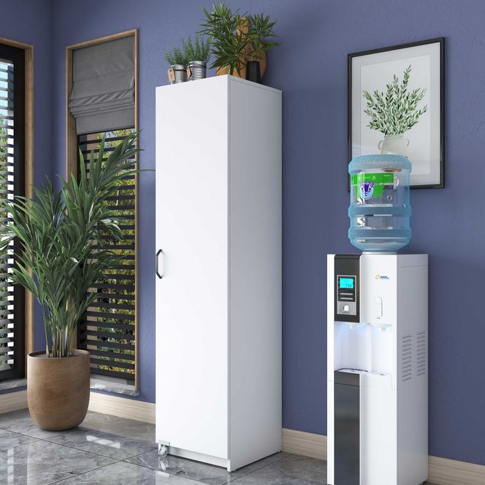 Кухненски шкаф Puzzle-home 2898, ПДЧ, Бял, 45x42x180, Бърза доставка