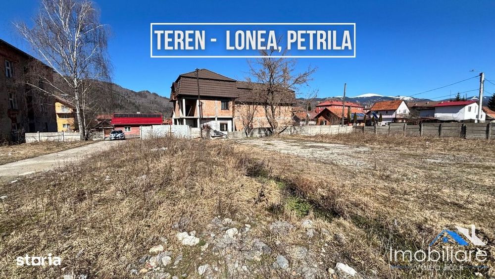 Teren de vânzare – Lonea, Petrila | 2 parcele disponibile