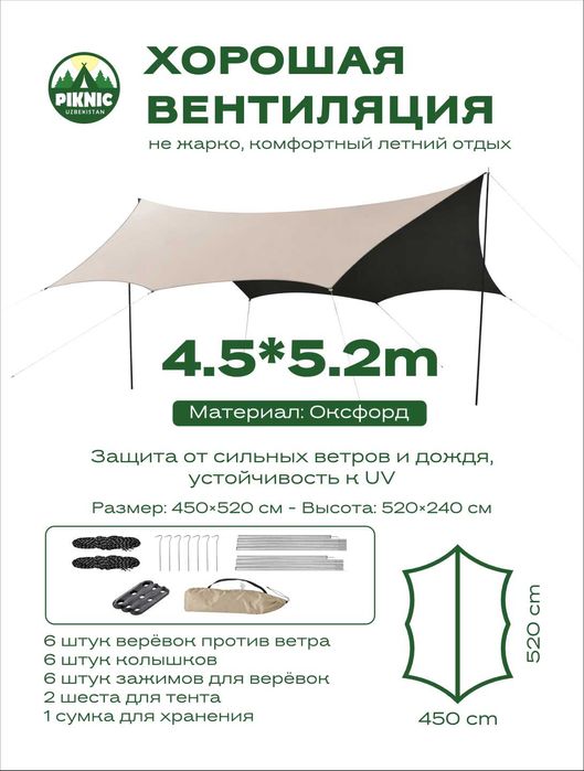 Легко собираемые навесы для пикника,
