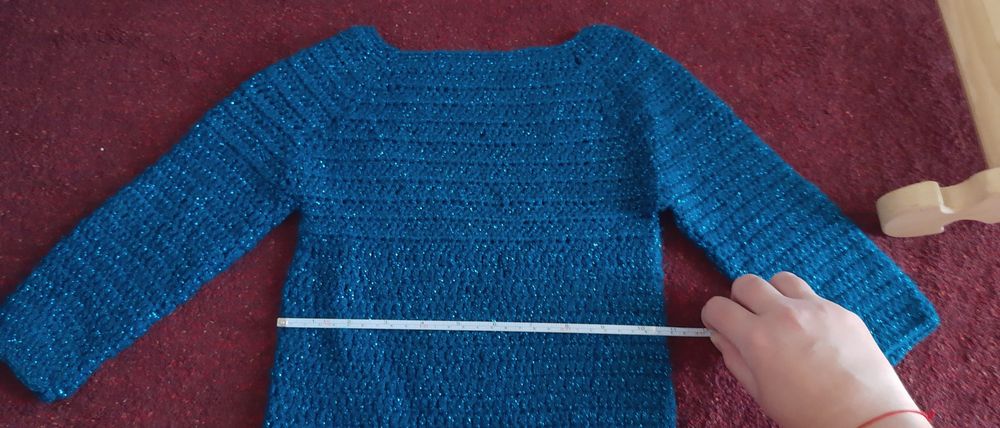 Bluza fetițe 2 -4 ani împletită manual