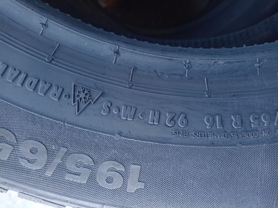 4 anvelope de iarna ca si noi Continental 195/65 R16 dot 3118