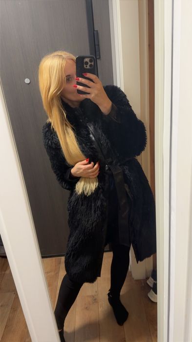 Черно палто Twinset