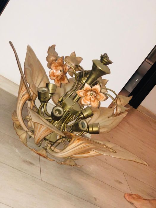 Seguso Murano Franco Luce candelabru lampa mid century