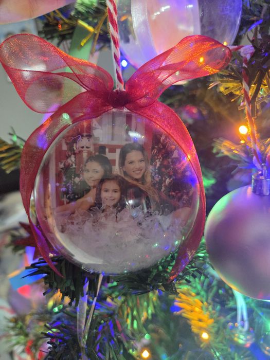 Коледна топка със снимка