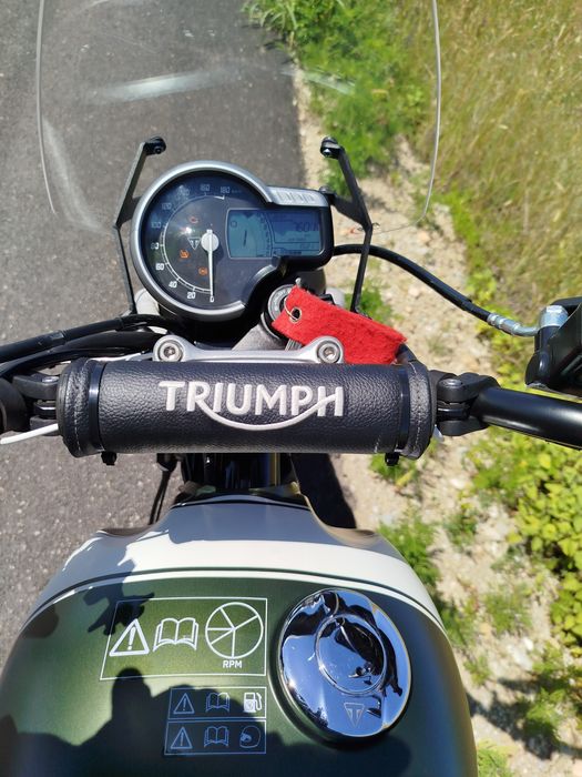 Oferta A2: Triumph Scrambler 400X (2025) | Garanție | 7.900 km cu multe dotari bune. Stare ca noua
