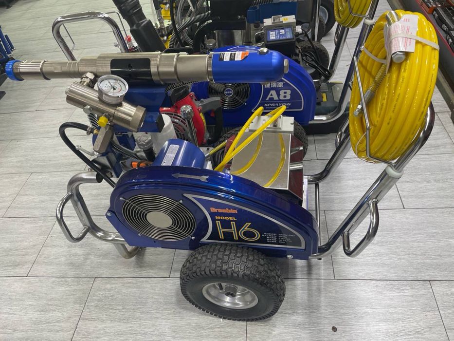 Краскораспылитель безвоздушный H6A8 Краска шпаклофка сепадиган аппарат