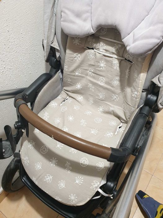 Детска количка Espiro NEXT Manhattan 2in1 сива + кошница и аксесоари