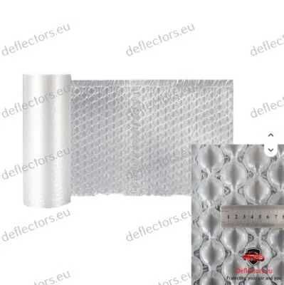 Folie aerodinamică ambalare - role din folie HDPE folie pentru umflare – 0,6 x 300m MARE/MEDIE (60 cm lățime neumflată și 47 cm umflată, 18 microni)