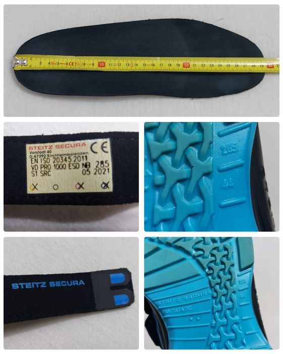 Sandale de protecție STEITZ SECURA VD PRO 1000 ESD S1 negre Nr. 44 EU