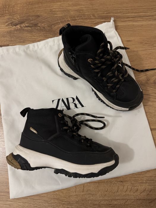 Zara детски боти в черен цвят и обувки,тип мокасини 30,33номер