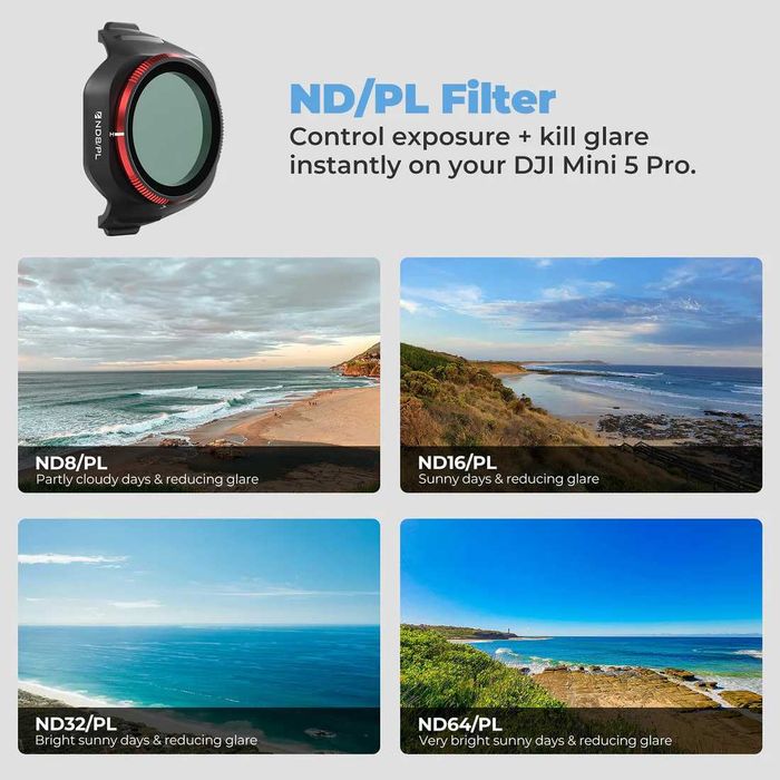 Freewell DJI Mini 5 Pro Filters Mega 16 Pack – комплект филтри