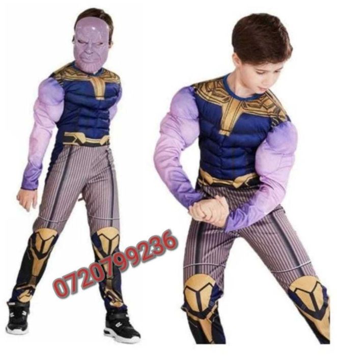 Costum supereroi cu mușchi 3 -9ani