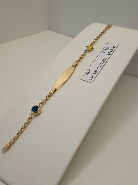 Bratara copii aur 14 Karate (3.06 grame) ID10109