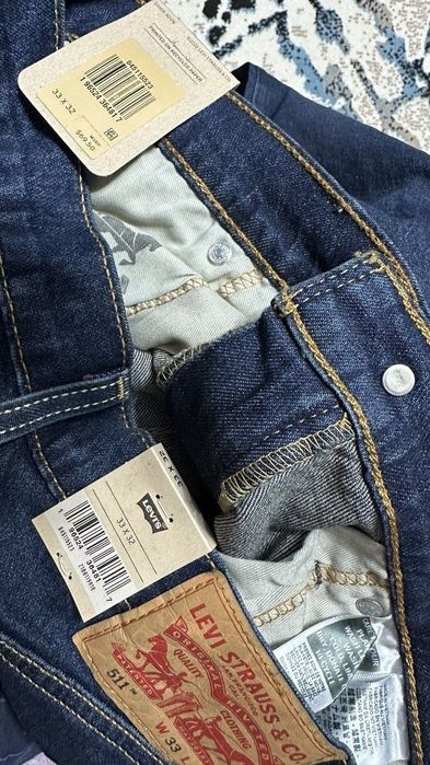 Джинсы Levi's 511 slim fit. 32\32:33\32:34\34:36\32.