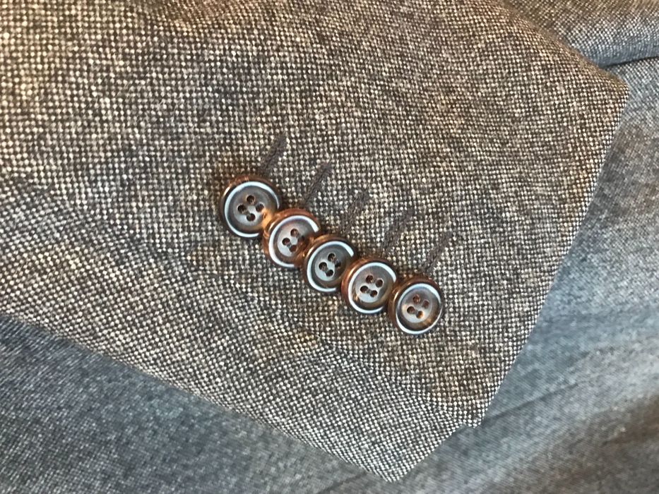 Sacou Paul Smith, lana+ cashmere, gri, marime 48