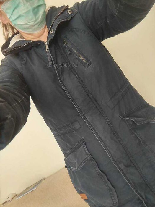 Яке с качулка ватирано топло размер М