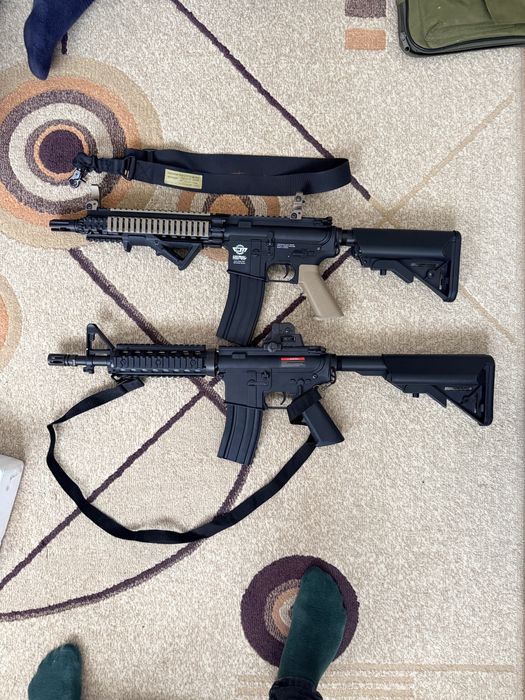 Pachet Replică Airsoft G&G Combat Machine + CYMA M4 + Accesorii