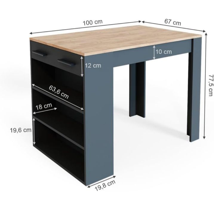 Бар маса с чекмедже Vicco 3355