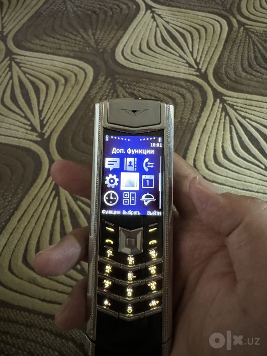 Vertu Sugnature S Diamond crocodile, полный комплект